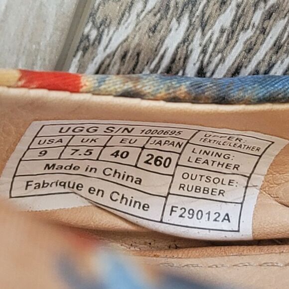 Ugg Santorini Ikat Lucianna Wedge Sandal Size 9 - Picture 8 of 10